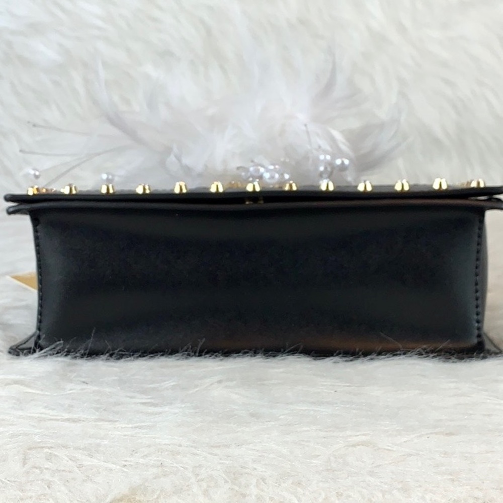🖤New MICHAEL KORS 🖤LARGE FLAP BLACK CHAIN XBODY - Picture 9 of 10